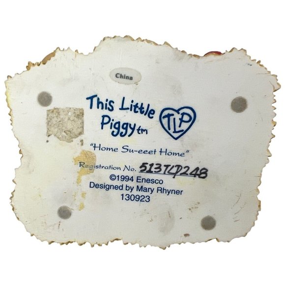 3 Enesco This Little Piggy Figurines Ducky Friend Had None Home Sw Eeet Lot TLP - Picture 13 of 13